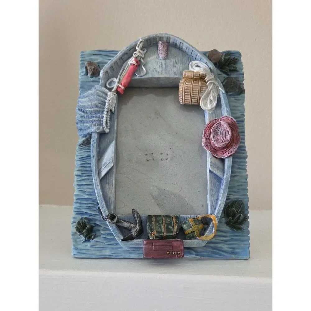 Nautical Ceramic Boat Photo Frame